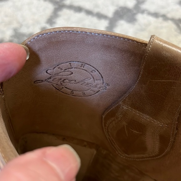 Lucchese boots tan leather with braid.Only worn a few times. 6 1/2 B. EUC - Picture 6 of 7